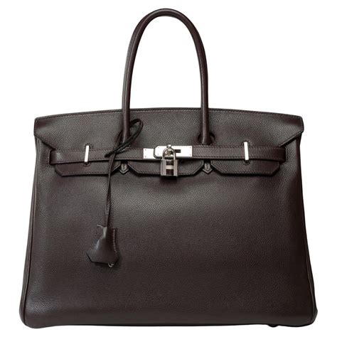 hermes birkin 35 dark brown veau ever graine|Hermes Birkin Dark Brown .